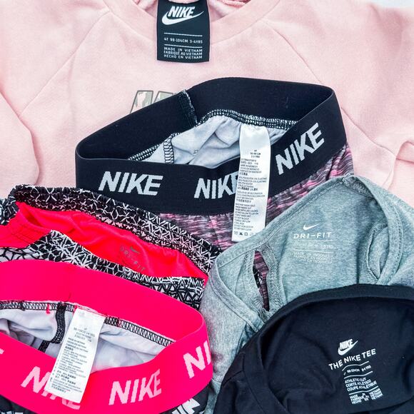 Nike Girls 7pc Athletic wear Bundle - Sizes 3T/4T Dri-Fit - Picture 6 of 6